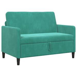 Sofa s úložným prostorem Tyrkysová 122 x 78 x 87 cm Polyester - obrázek 2