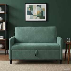 Sofa s úložným prostorem Mořská zelená 122 x 78 x 87 cm - obrázek 3