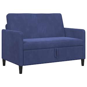 Sofa s úložným prostorem Policová modrá 122 x 78 x 87 cm - obrázek 2