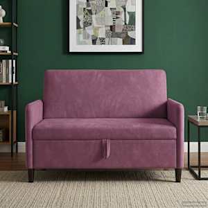 Sofa s shrambo Vijolična 122 x 78 x 87 cm Poliester
