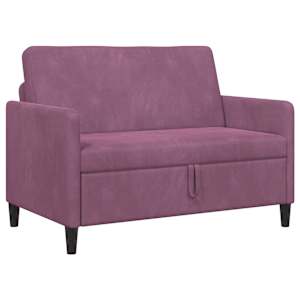 Sofa s úložným prostorem Fialová 122 x 78 x 87 cm Polyester - obrázek 2