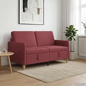 Sofa s shrambo Vinorodna rdeča 152 x 78 x 87 cm Poliester