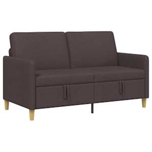 Sofa s úložným prostorem Tmavě hnědá 152 x 78 x 87 cm Polyester - obrázek 2