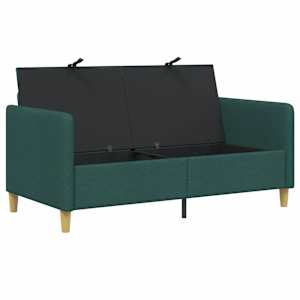 Sofa s úložným prostorem Tmavě zelená 152 x 78 x 87 cm - obrázek 4