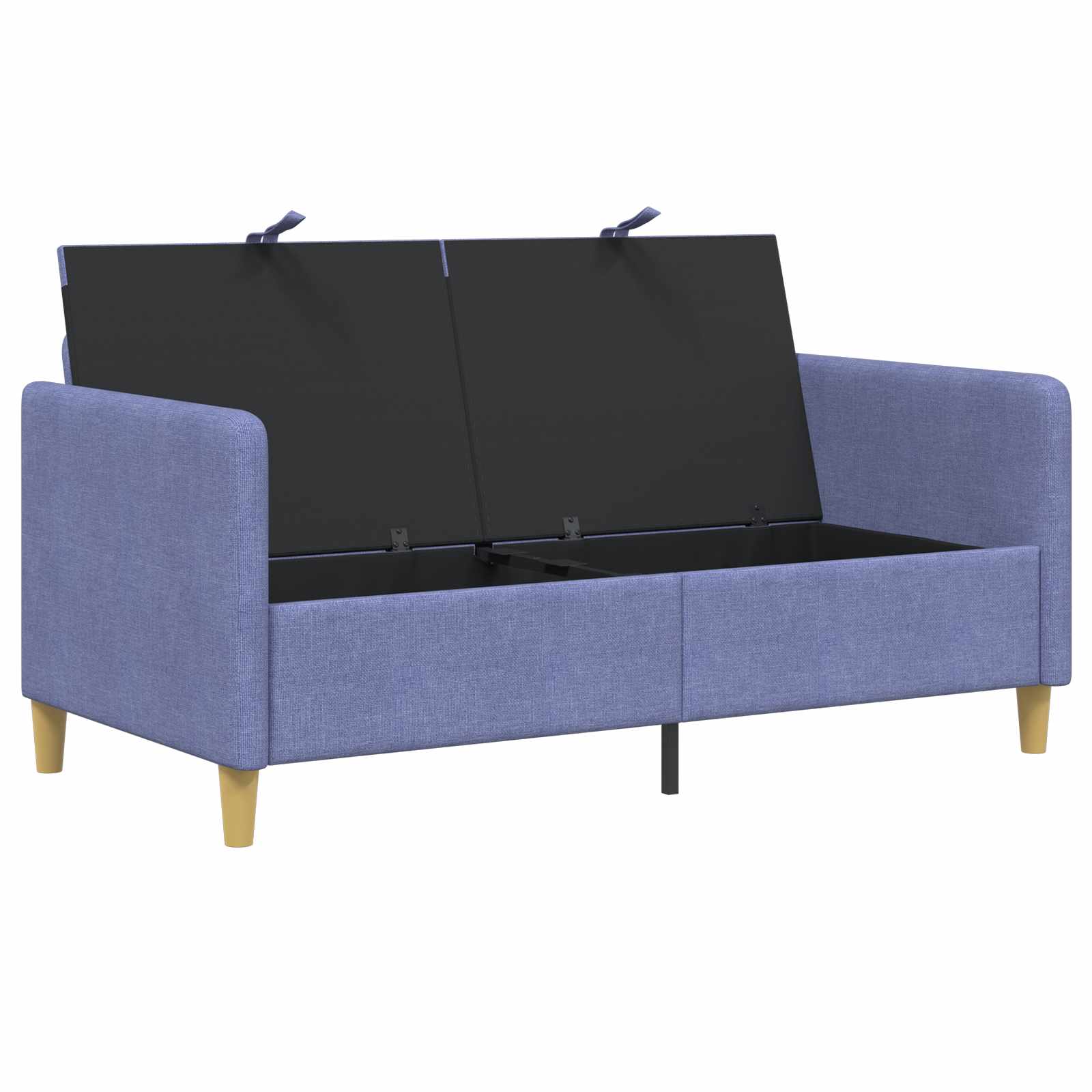 Sofa s shrambo Jeans modra 152 x 78 x 87 cm Poliester - slika 4