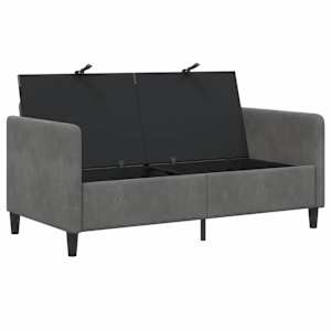 Sofa s úložným prostorem Tmavě šedá 152 x 78 x 87 cm Polyester - obrázek 4