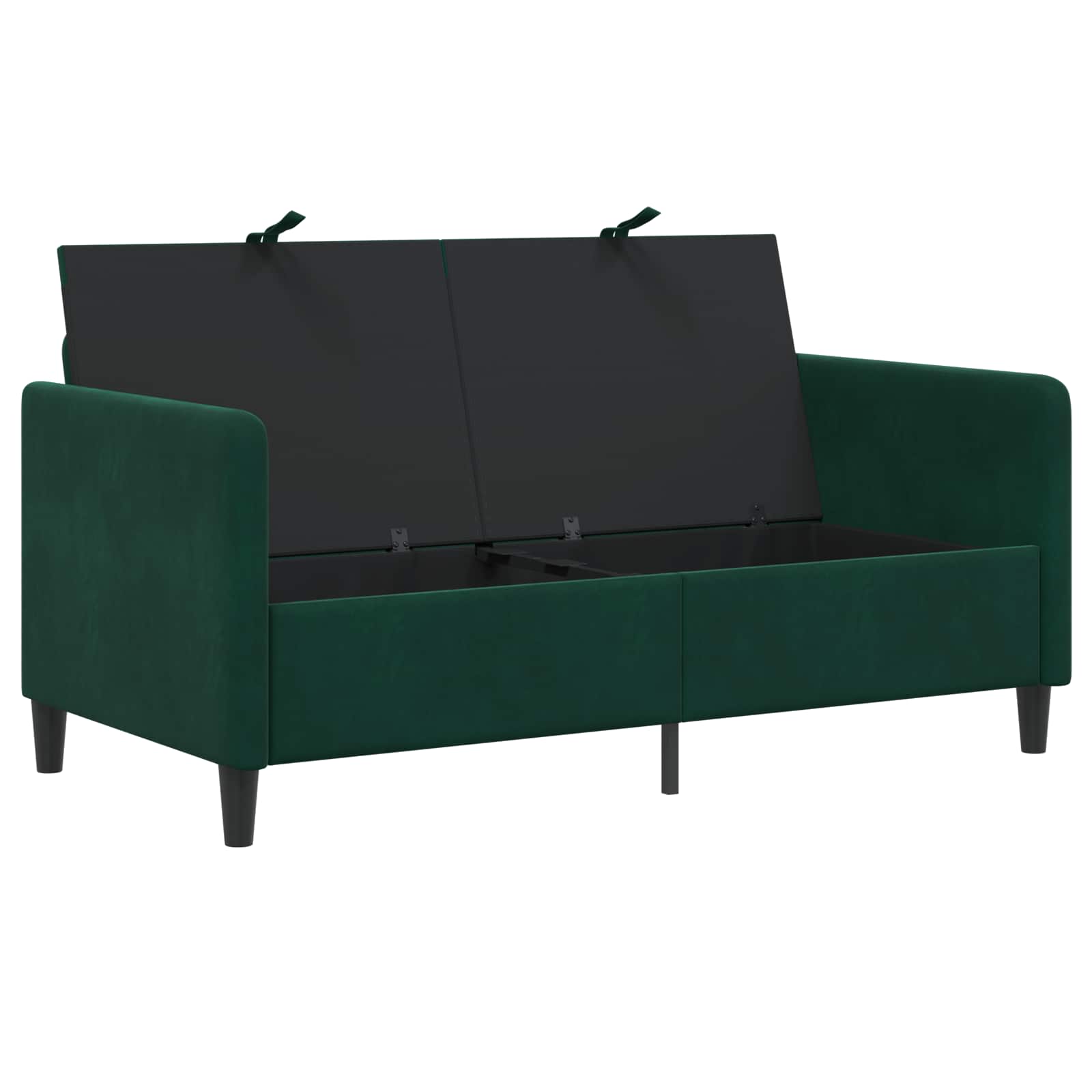 Sofa s shrambo Temno zelena 152 x 78 x 87 cm Poliester - slika 4