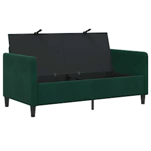 Sofa s úložným prostorem Tmavě zelená 152 x 78 x 87 cm - obrázek 4