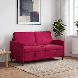 Sofa s shrambo Vinorodna rdeča 152 x 78 x 87 cm Poliester
