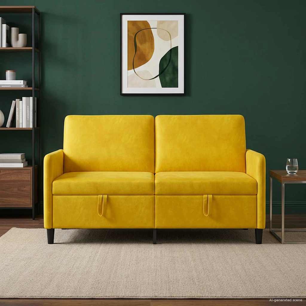 Sofa s shrambo Rumena 152 x 78 x 87 cm Poliester
