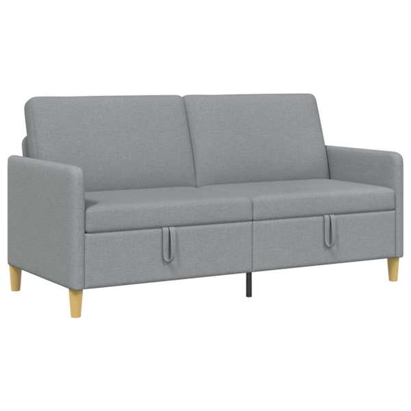 vidaXL Sohva koos hoiuruumiga Helehall 172 x 78 x 87 cm Pol&uuml;ester