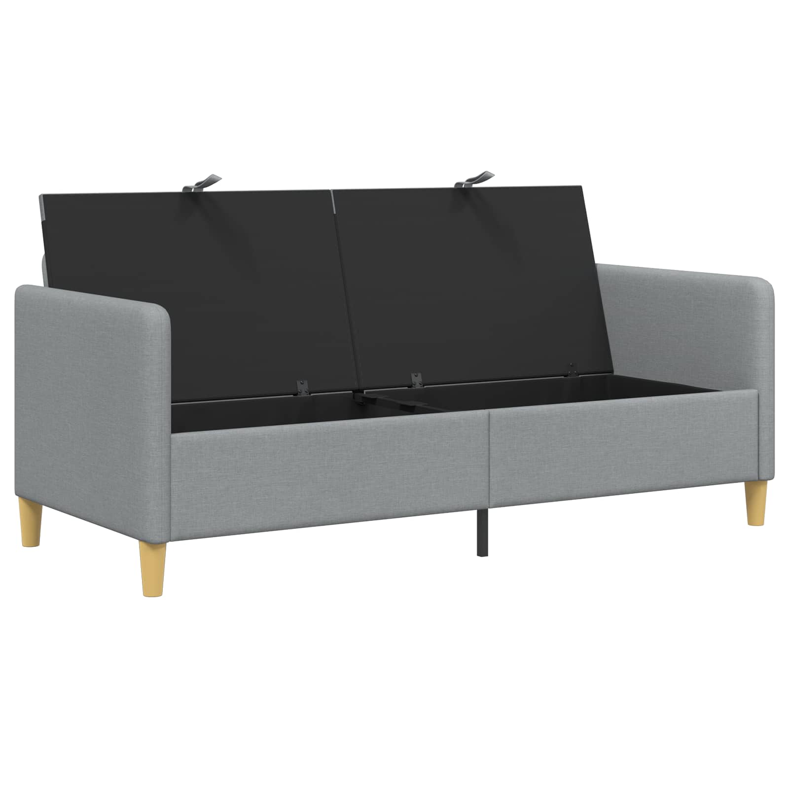 Sofa s shrambo Svetlo siva 172 x 78 x 87 cm Poliester - slika 3