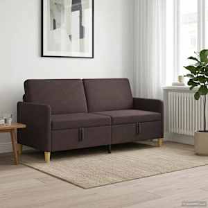 Sofa s shrambo Temno rjava 172 x 78 x 87 cm Poliester