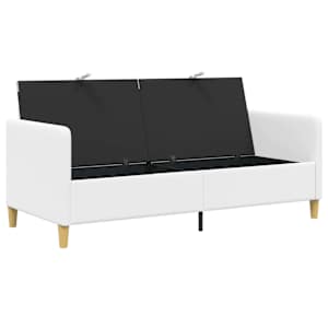 Sofa s úložným prostorem Bílá 172 x 78 x 87 cm Polyester - obrázek 5