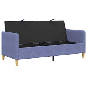 Sofa s úložným prostorem Modrá džínovina 172 x 78 x 87 cm - obrázek 4