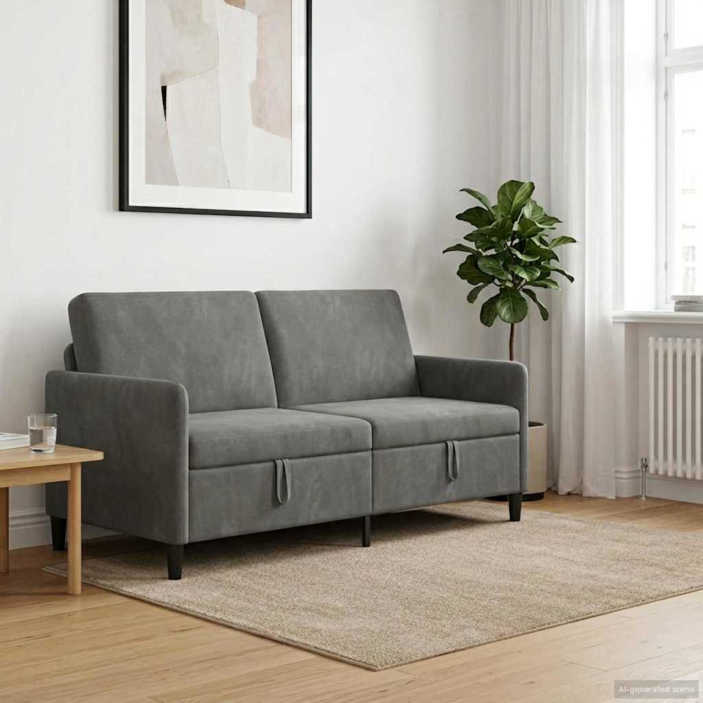 vidaXL Sofa cu Spațiu de Depozitare Gri închis 172 x 78 x 87 cm