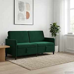 Sofa s shrambo Temno zelena 172 x 78 x 87 cm Poliester