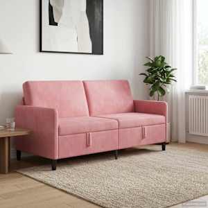 Sofa s úložným prostorem Růžová 172 x 78 x 87 cm Polyester - obrázek 3