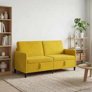 Sofa s shrambo Rumena 172 x 78 x 87 cm Poliester