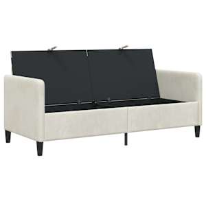 Sofa s úložným prostorem Krémová 172 x 78 x 87 cm Polyester - obrázek 4