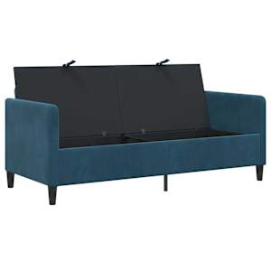 Sofa s úložným prostorem Modrá 172 x 78 x 87 cm Polyester - obrázek 4