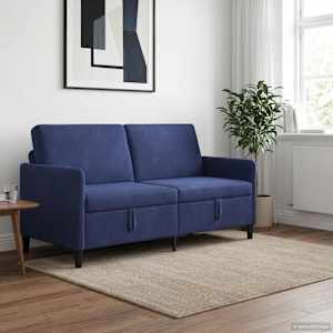 Sofa s shrambo Policijska modra 172 x 78 x 87 cm Poliester