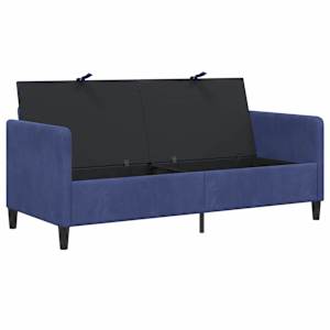 Sofa s úložným prostorem Policová modrá 172 x 78 x 87 cm - obrázek 4
