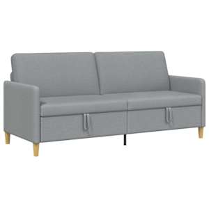 Sofa s úložným prostorem Světle šedá 192 x 78 x 87 cm Polyester - obrázek 2