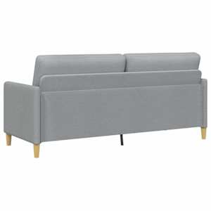 Sofa s úložným prostorem Světle šedá 192 x 78 x 87 cm Polyester - obrázek 6