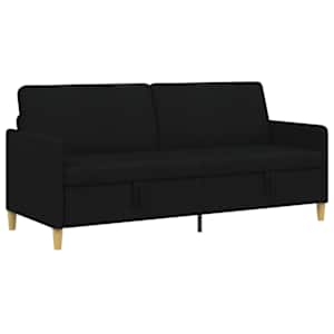 Sofa s úložným prostorem Černá 192 x 78 x 87 cm Polyester - obrázek 2