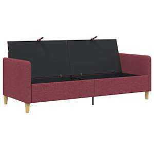 Sofa s úložným prostorem Víno Červené 192 x 78 x 87 cm - obrázek 4