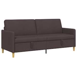 Sofa s úložným prostorem Tmavě hnědá 192 x 78 x 87 cm Polyester - obrázek 2