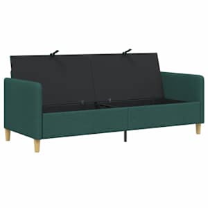 Sofa s úložným prostorem Tmavě zelená 192 x 78 x 87 cm - obrázek 4