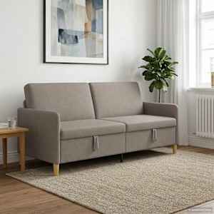 Sofa s shrambo Taupe 192 x 78 x 87 cm Poliester