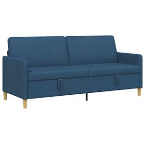 Sofa s úložným prostorem Modrá 192 x 78 x 87 cm Polyester - obrázek 2
