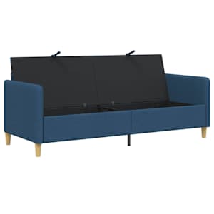 Sofa s úložným prostorem Modrá 192 x 78 x 87 cm Polyester - obrázek 4