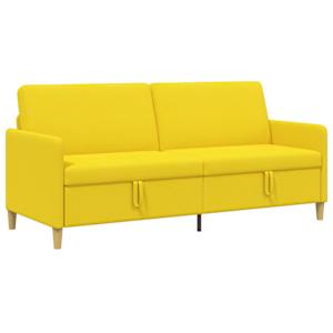 Sofa s úložným prostorem Světlá žlutá 192 x 78 x 87 cm - obrázek 2