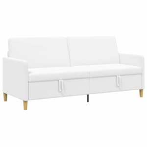 Sofa s úložným prostorem Bílá 192 x 78 x 87 cm Polyester - obrázek 2
