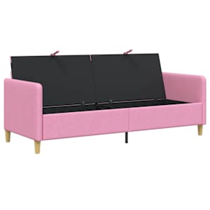 Sofa s úložným prostorem Růžová 192 x 78 x 87 cm Polyester - obrázek 4