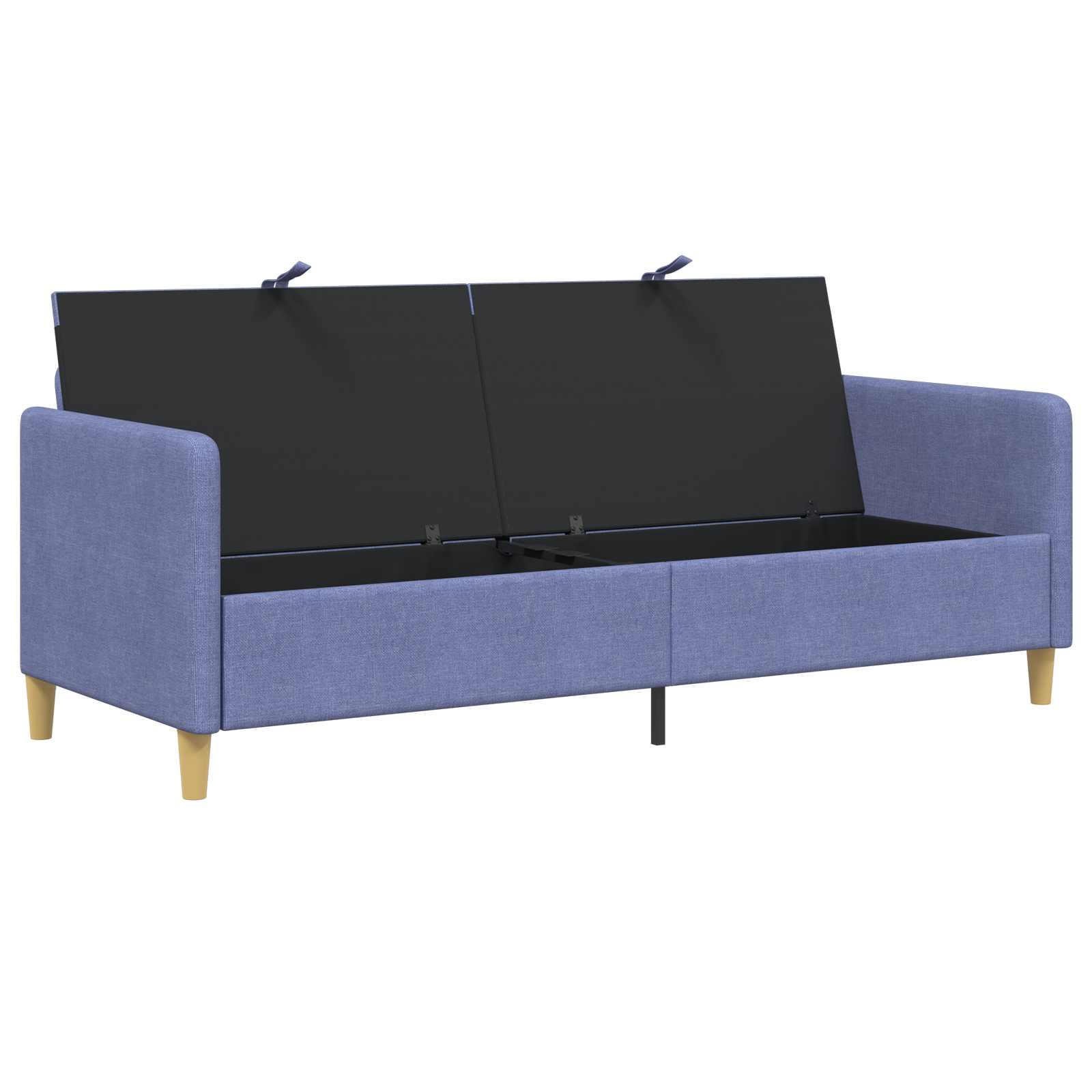 Sofa s shrambo Jeans modra 192 x 78 x 87 cm Poliester - slika 4