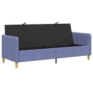 Sofa s úložným prostorem Modrá džínovina 192 x 78 x 87 cm - obrázek 4