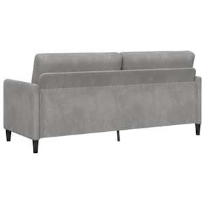 Sofa s úložným prostorem Světle šedá 192 x 78 x 87 cm Polyester - obrázek 5