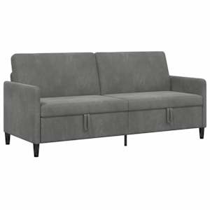 Sofa s úložným prostorem Tmavě šedá 192 x 78 x 87 cm Polyester - obrázek 2