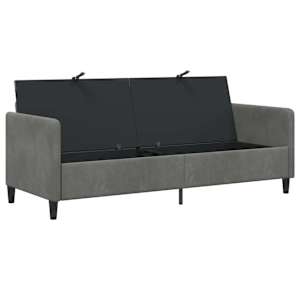 Sofa s úložným prostorem Tmavě šedá 192 x 78 x 87 cm Polyester - obrázek 4