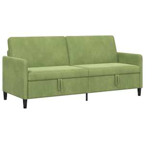 Sofa s úložným prostorem Světlá zelená 192 x 78 x 87 cm - obrázek 2