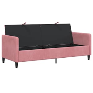 Sofa s úložným prostorem Růžová 192 x 78 x 87 cm Polyester - obrázek 3