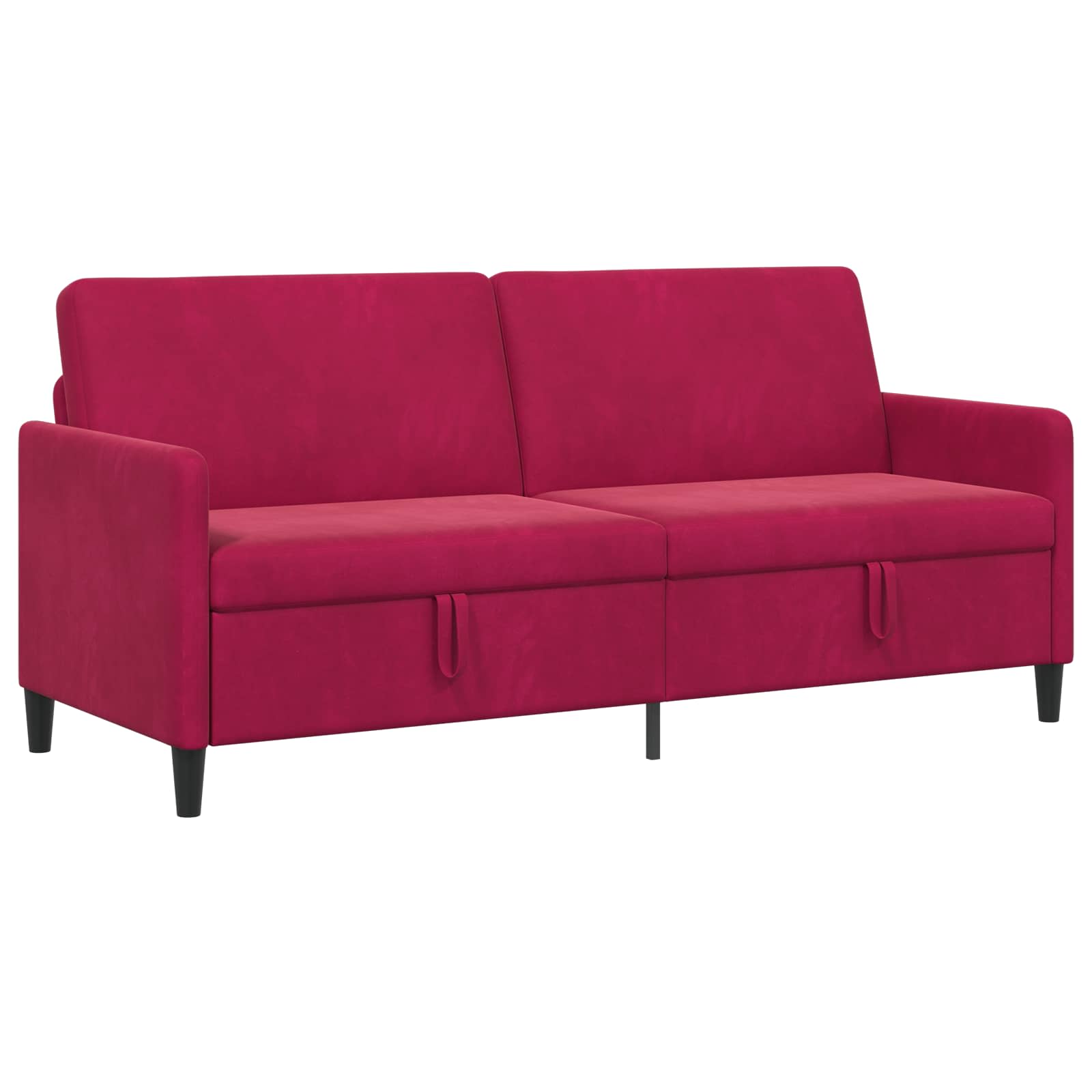 Sofa s shrambo Vinorodna rdeča 192 x 78 x 87 cm Poliester - slika 2