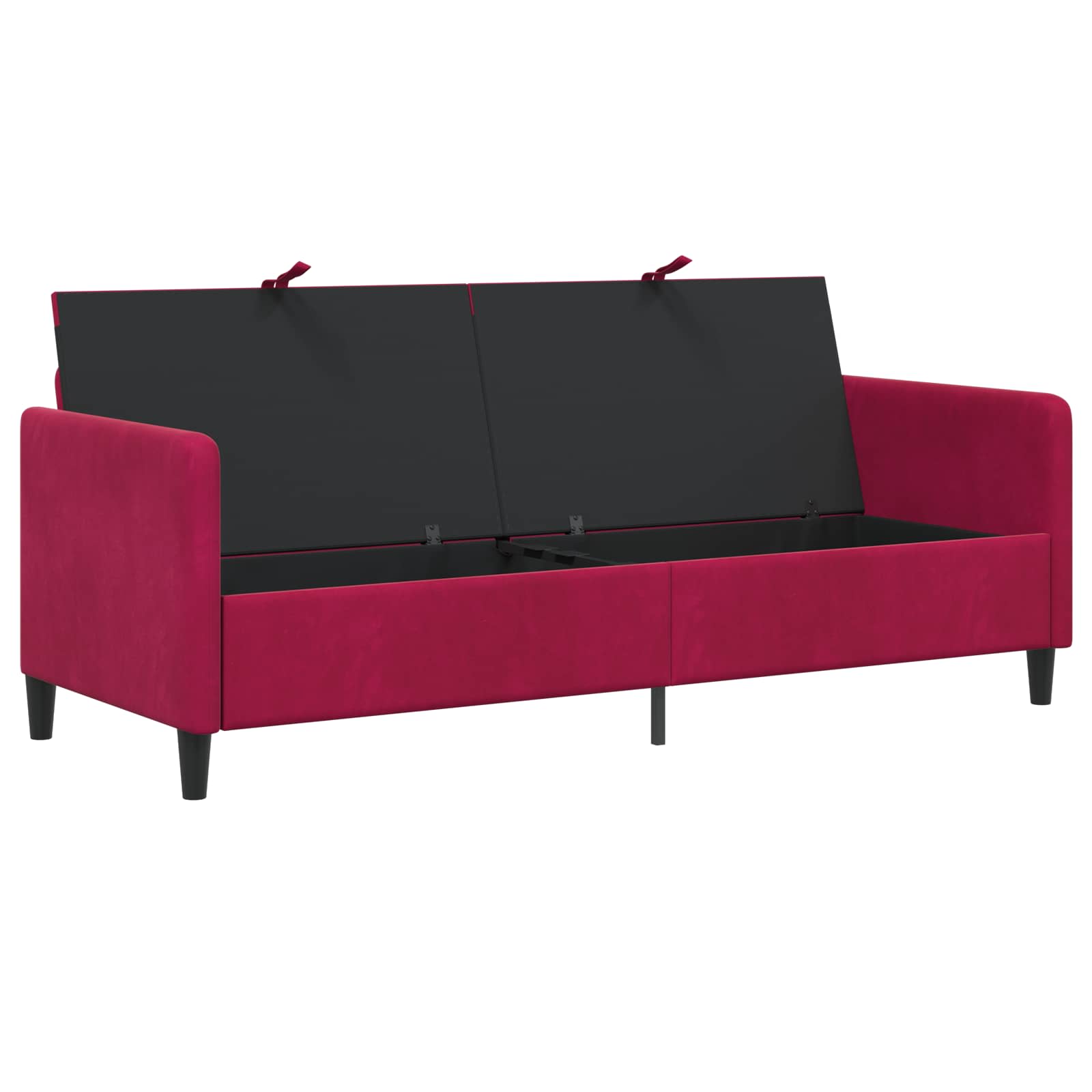 Sofa s shrambo Vinorodna rdeča 192 x 78 x 87 cm Poliester - slika 4