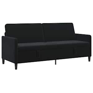 Sofa s úložným prostorem Černá 192 x 78 x 87 cm Polyester - obrázek 2