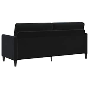 Sofa s úložným prostorem Černá 192 x 78 x 87 cm Polyester - obrázek 5